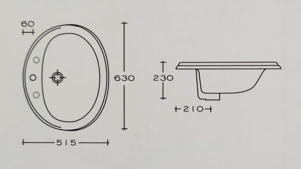 Lavabo 114 bianco - immagine 2