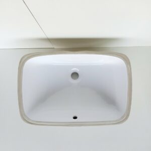 Lavabo Azura rettangolare bianco