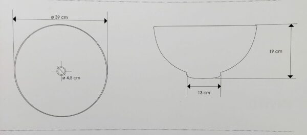 Lavabo Cup ad appoggio grigio antracite - immagine 4
