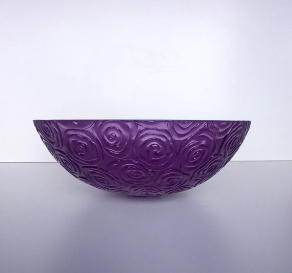 Lavabo Baccar ad appoggio viola