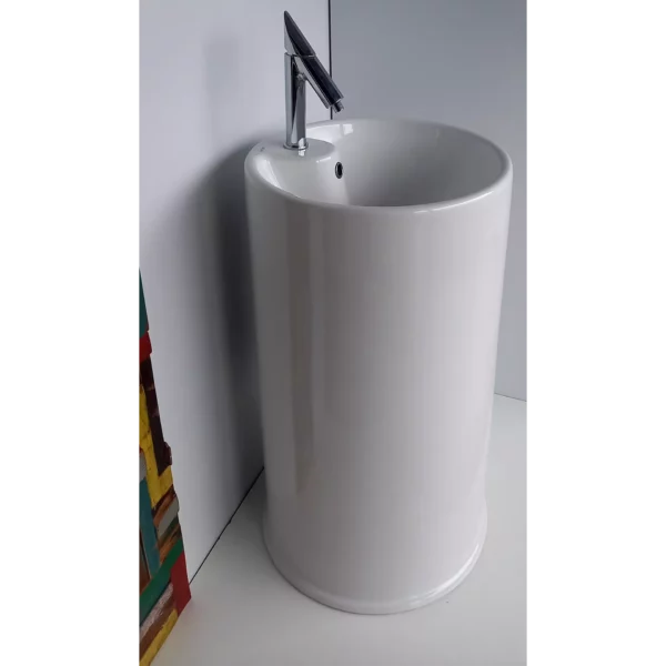 Lavabo Gate da terra bianco - immagine 2