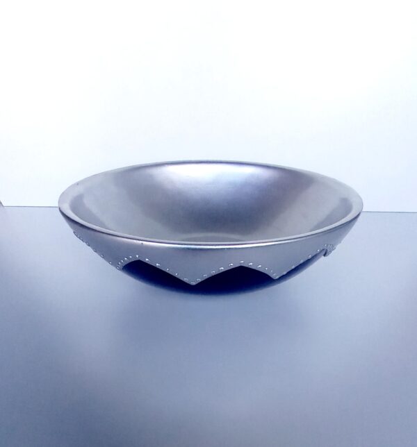 Lavabo Majorelle ad appoggio blu/argento