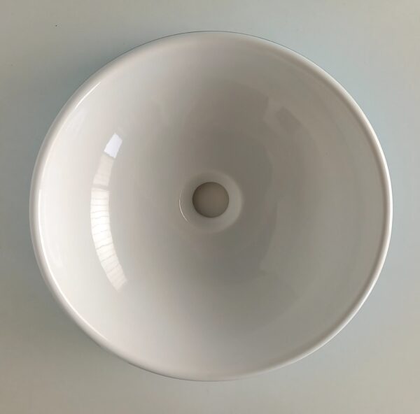 Lavabo Onda ad appoggio bianco/turchese - immagine 2