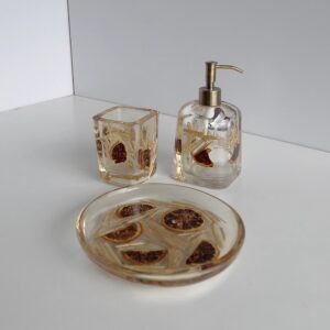 Set accessori bagno Arance 3pz.