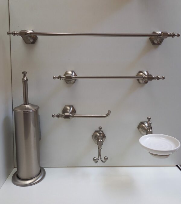 Set accessori bagno Star nichel spazzolato 6pz.