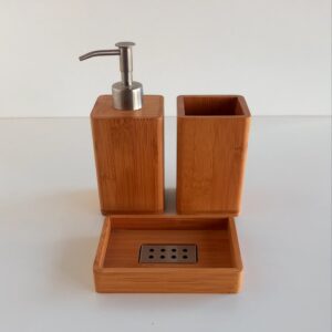 Set accessori bagno Bambù 3pz.