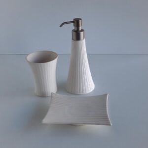 Set accessori bagno Madame bianco opaco 3pz.