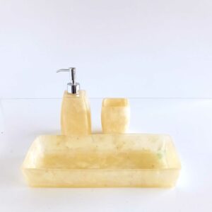 Set accessori bagno Perl madreperla 3pz.