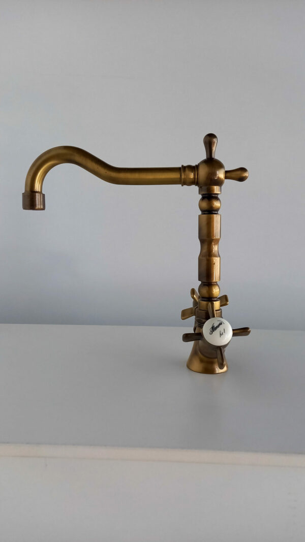 Rubinetteria monoforo lavabo Memorie bronzo - immagine 2