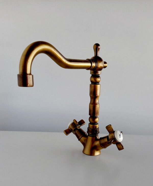 Rubinetteria monoforo lavabo Memorie bronzo