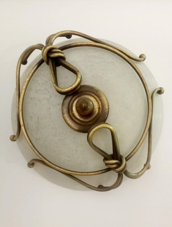 Plafoniera Nodo bronzo antico