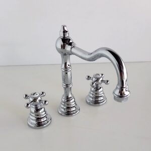 Rubinetteria lavabo tre fori Melro cromo