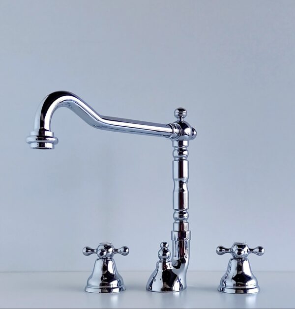 Rubinetteria lavabo tre fori Ulisse cromo