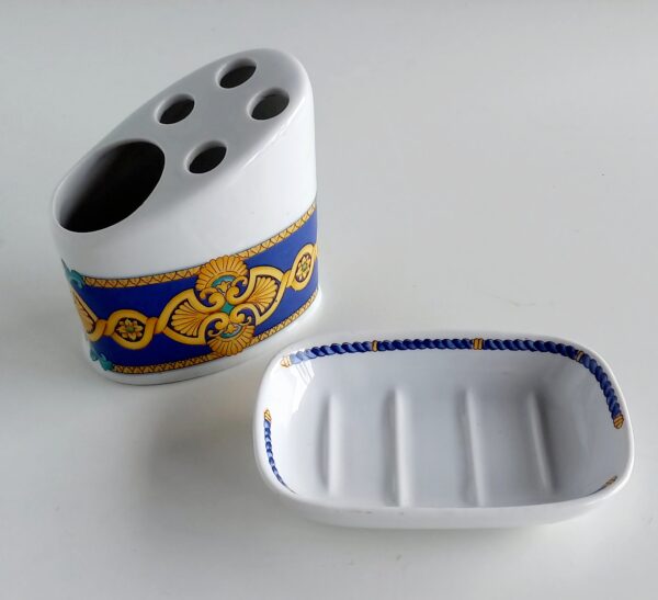 Set accessori  bagno Oval Impero blu 2pz. - immagine 2