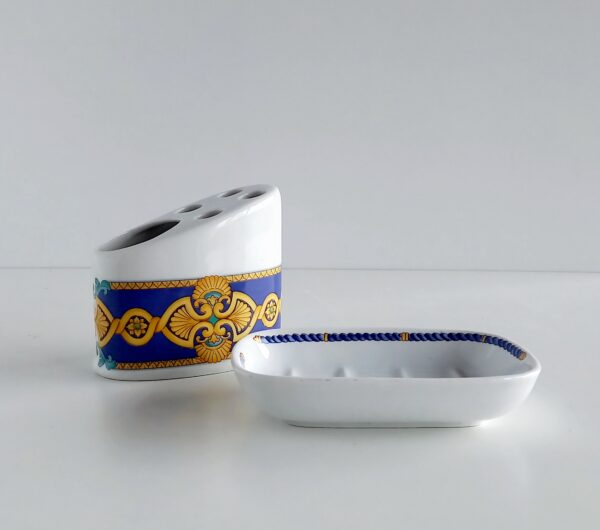 Set accessori  bagno Oval Impero blu 2pz.