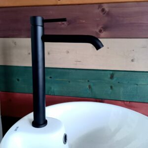 Miscelatore lavabo prolungato New Artemi nero opaco