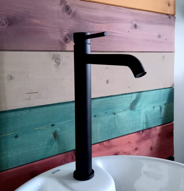 Miscelatore lavabo prolungato New Artemi nero opaco - immagine 2