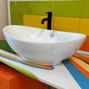 Lavabo LT30 ad appoggio bianco