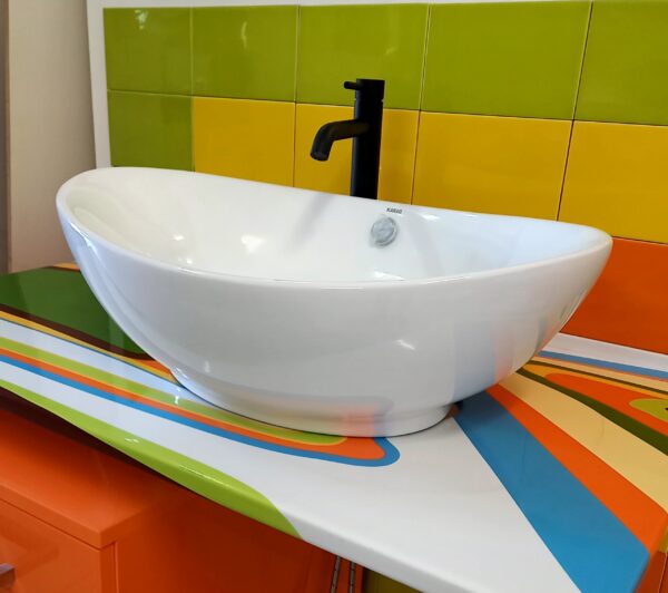 Lavabo LT30 ad appoggio bianco