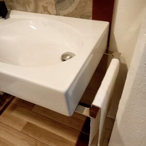 Lavabo/consolle Bohémien ad appoggio/sospeso bianco