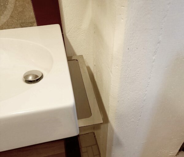 Portasciugamani laterale cromo per lavabo Bohémien
