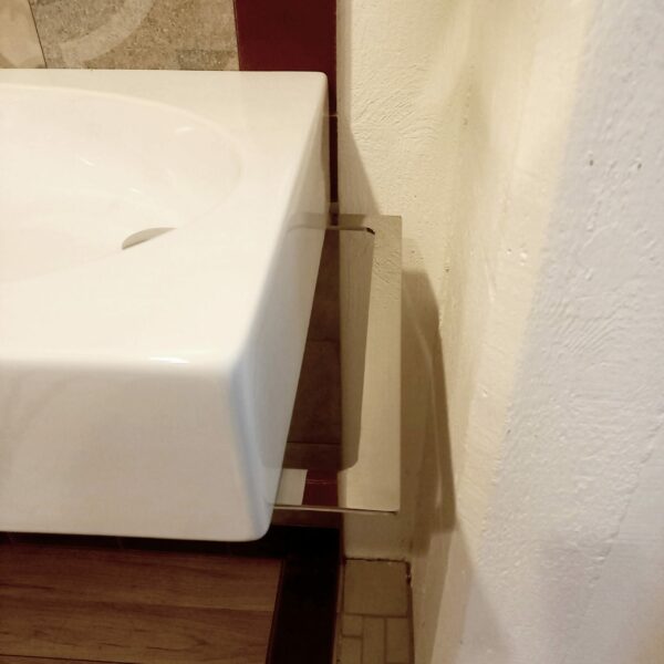 Portasciugamani laterale cromo per lavabo Bohémien - immagine 2