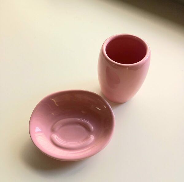 Set accessori bagno Colors rosa 2pz.
