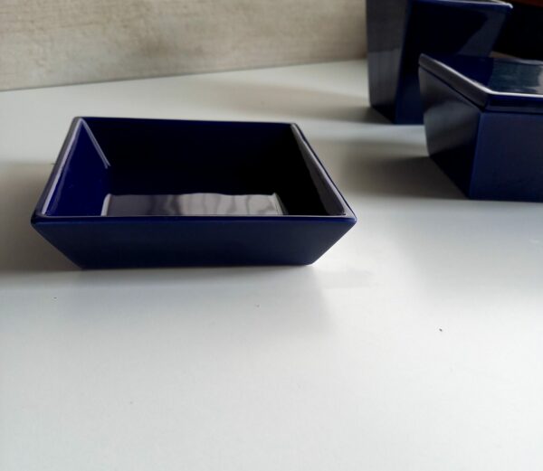 Set accessori bagno Joy blu 3pz. - immagine 3