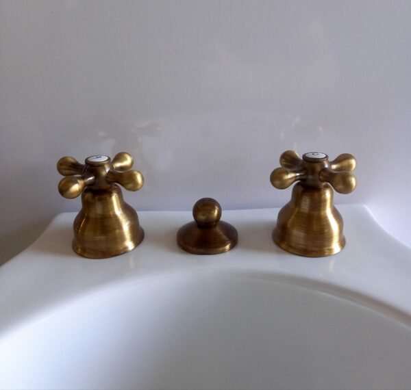 Rubinetteria bidet tre fori Iris bronzo - immagine 3