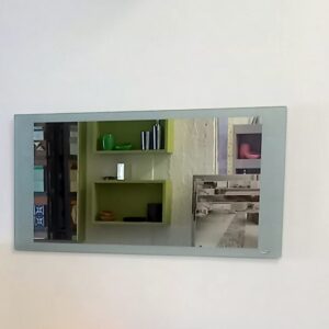 Specchio Ludo grigio metallizzato