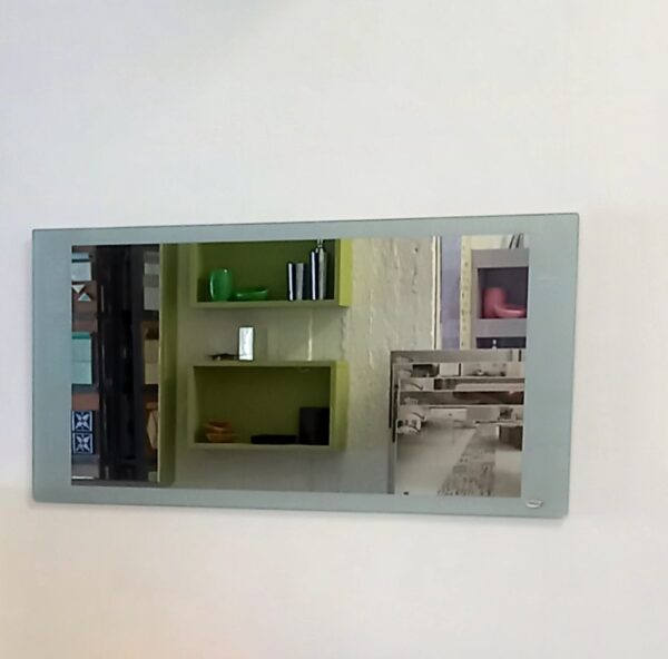 Specchio Ludo grigio metallizzato