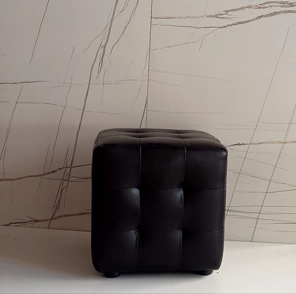 Pouf Kubo ecopelle caffè