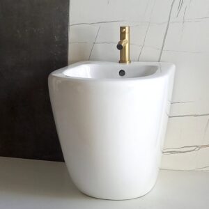 Bidet Milos a terra bianco