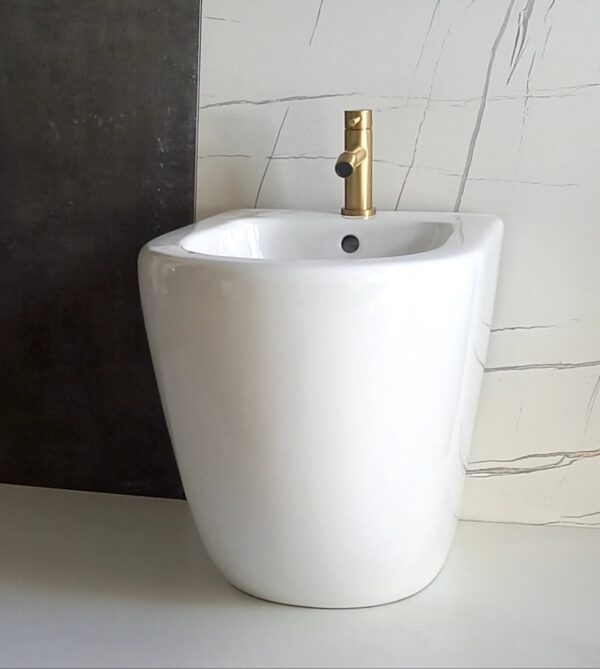 Bidet Milos a terra bianco