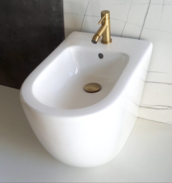 Bidet Milos a terra bianco - immagine 2