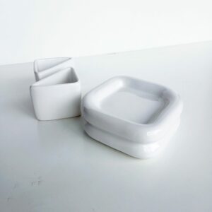 Set accessori bagno Ella bianca 3pz.