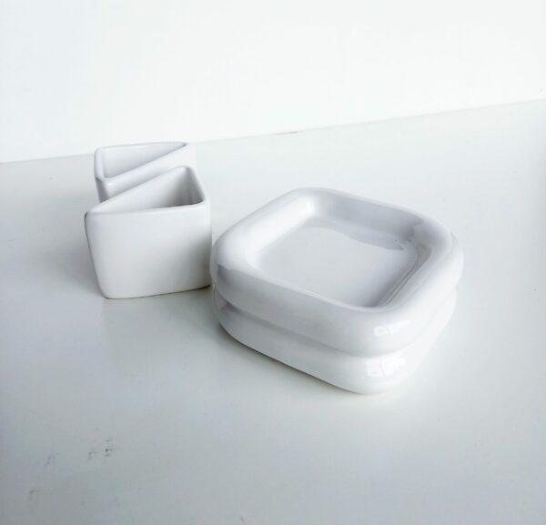 Set accessori bagno Ella bianca 3pz.