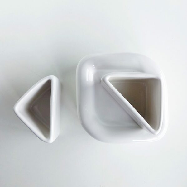 Set accessori bagno Ella bianca 3pz. - immagine 2