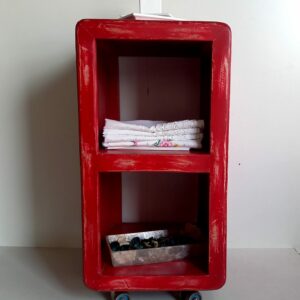 Mobile contenitore aperto Elegant rosso