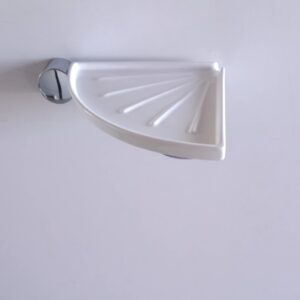 Portasapone ad angolo per doccia FORM2 cromo/ceramica