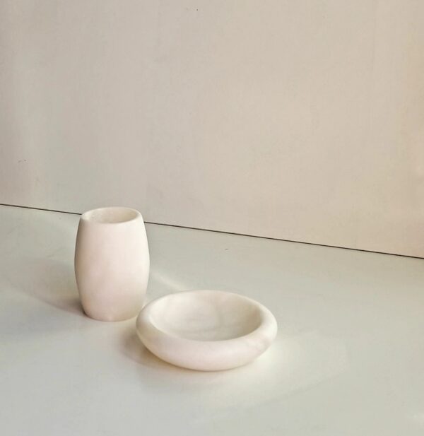 Set accessori bagno Bombay alabastro 2pz. - immagine 2