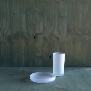 Set accessori bagno Tratto vetro satinato 2pz.