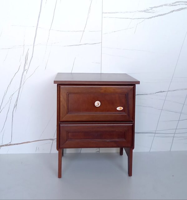 Sgabello K-20 con cassetto noce