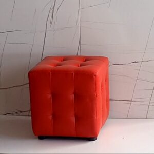 Pouf Kubo ecopelle rosso